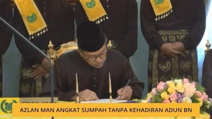 Azlan Man angkat sumpah tanpa kehadiran ADUN BN