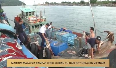 Maritim Malaysia rampas lebih 20 ikan yu dari bot nelayan Vietnam