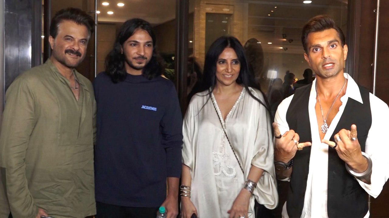Anil Kapoor & Karan Singh Grover At Red Carpet Of Viraj Khanna's Solo Show At Tao Art Gallery