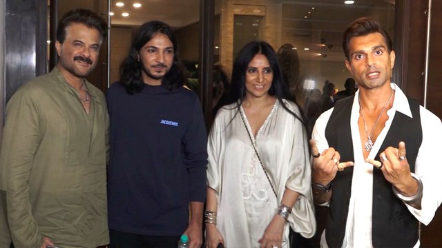 Anil Kapoor & Karan Singh Grover At Red Carpet Of Viraj Khanna's Solo Show At Tao Art Gallery