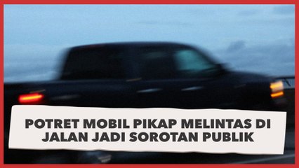 Potret Mobil Pikap Melintas di Jalan Jadi Sorotan Publik, Emblemnya Nano-nano