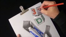 How to Draw 3D Cubes Illusions - Drawing Impossible Cubes - VamosART