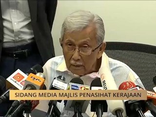 Sidang media Majlis Penasihat Kerajaan, Tun Daim Zainuddin