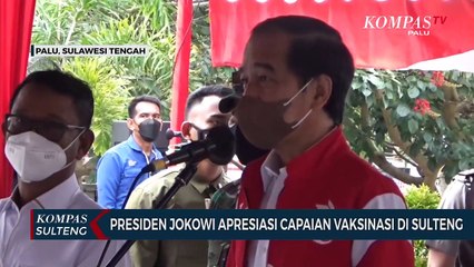Presiden Jokowi Apresiasi Capaian Vaksinasi di Sulteng