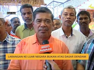 Larangan ke luar negara bukan atas dasar dendam - Mat Sabu