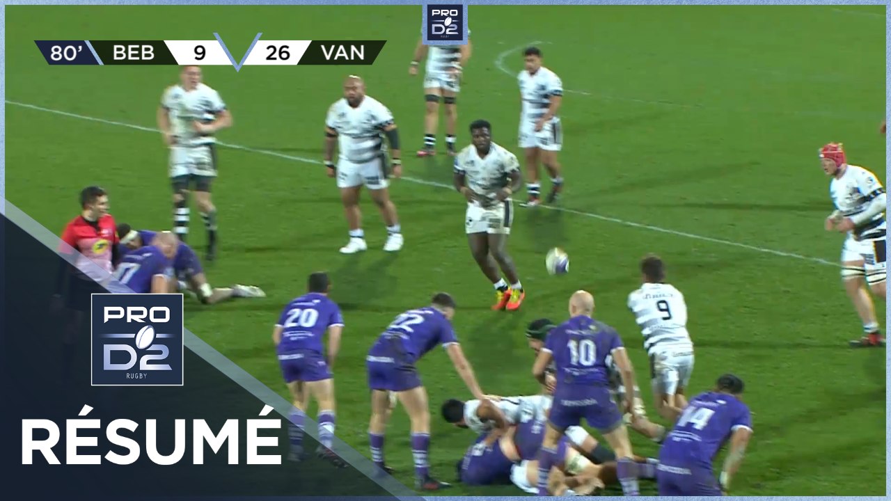 PRO D2 - Résumé US Bressane-RC Vannes: 9-26 - J...