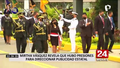 Mirtha Vásquez revela que también recibió presiones para direccionar publicidad estatal en regiones