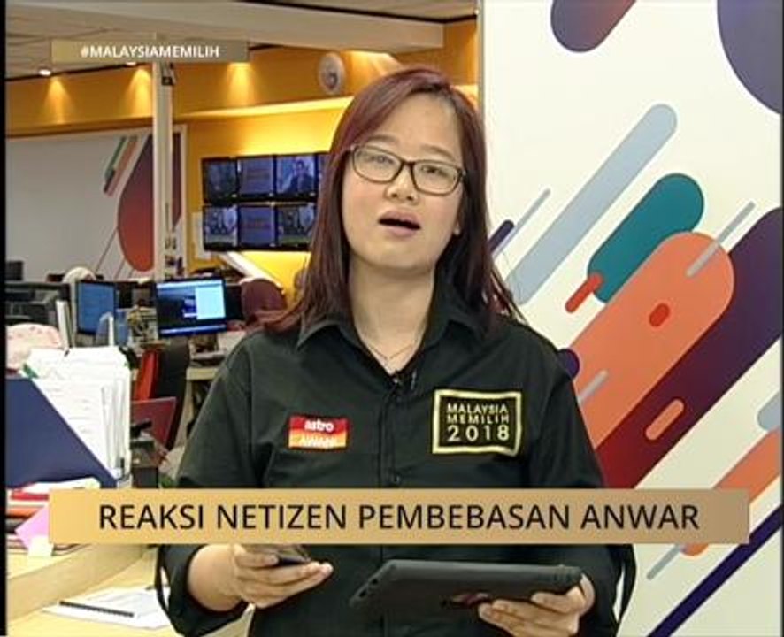Reaksi netizen pembebasan Anwar