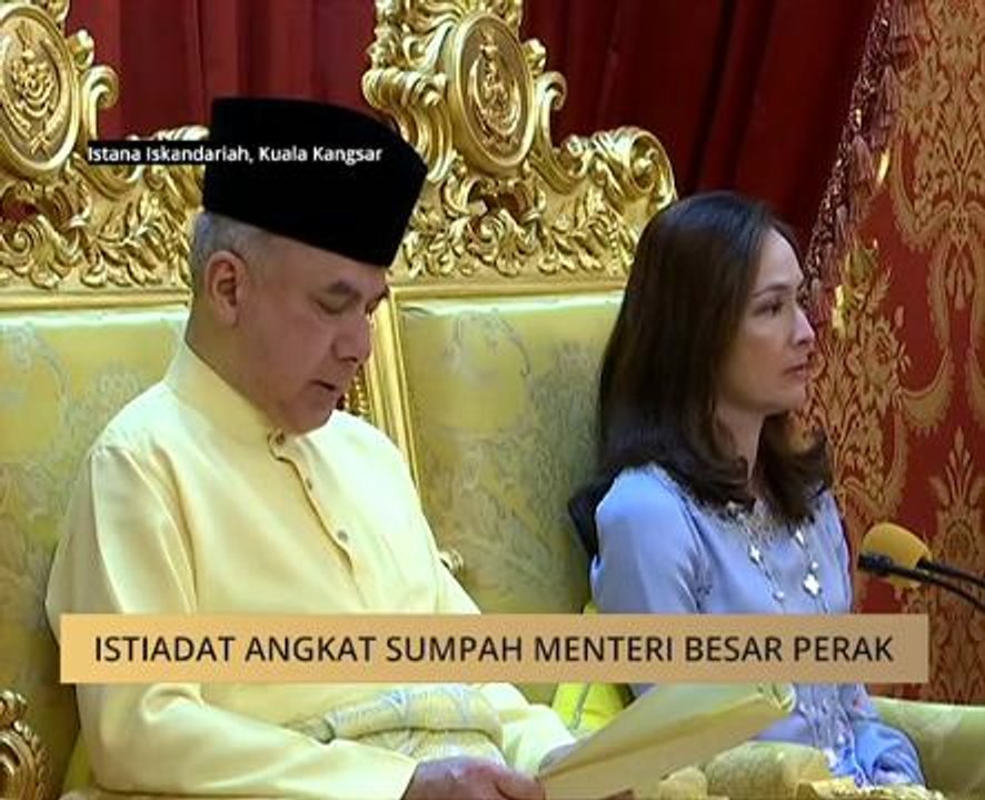 Titah Sultan Nazrin sempena Istiadat Pelantikan Menteri Besar Perak