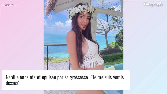 Je me suis vomis dessus ! : Nabilla enceinte et épuisée par sa grossesse...