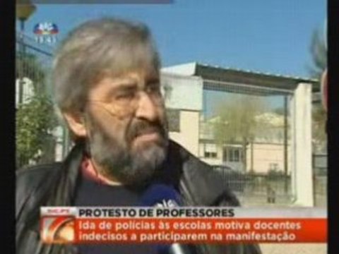 Marcha Indignação...PSP intimida professores