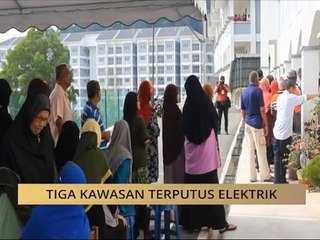 Tiga kawasan terputus elektrik