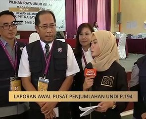 Laporan awal pusat penjumlahan undi P.194