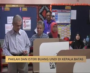 Pak Lah dan isteri buang undi di Kepala Batas