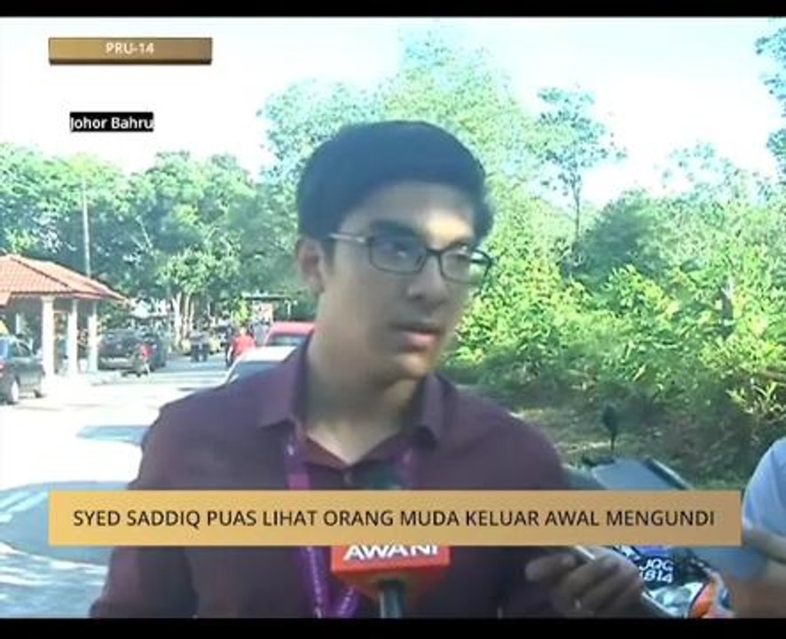 Syed Saddiq puas lihat orang muda keluar awal mengundi