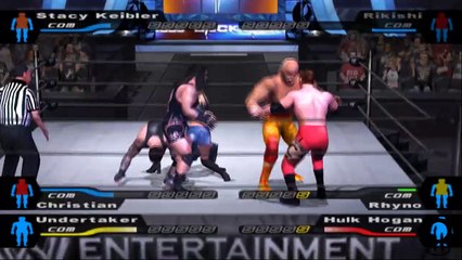 Here Comes the Pain Stacy Keibler 100 vs Rikishi vs Christian vs Rhyno vs Undertaker vs Hulk Hogan