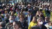 Paris: la solidarité avec l'Ukraine se manifeste dans la rue