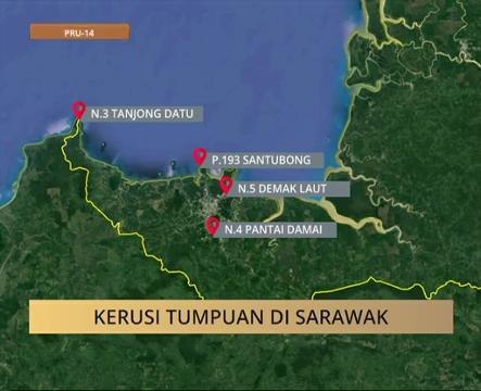#MalaysiaMemilih: Kerusi tumpuan Sarawak