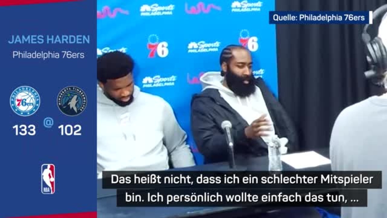 Harden: “Ich bin kein schlechter Mitspieler”