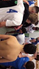 Les chants reprennent dans les vestiaires du FCB pour les U15
