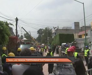 Tiada lagi mangsa terperangkap runtuhan sekolah