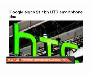 Google jalin kerjasama dengan telefon pintar Taiwan, HTC