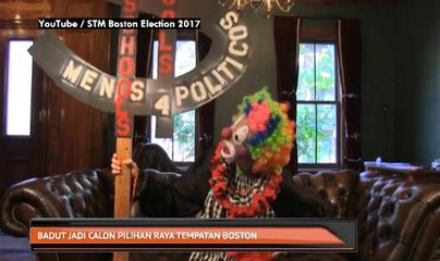 Badut jadi calon pilihan raya tempatan Boston