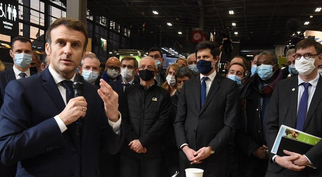 #SIA2022 : Emmanuel Macron inaugure le Salon international de l'agriculture avec Julien Denormandie