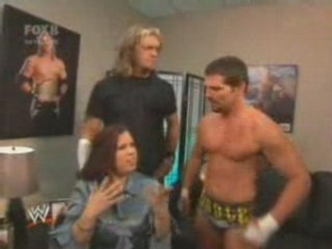 Noble backstage Edge & Vickie