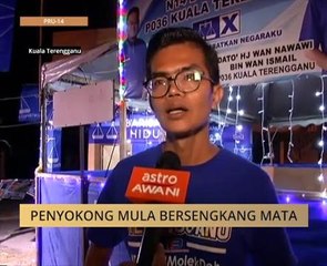#MalaysiaMemilih: Penyokong mula bersengkang mata
