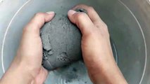 Charcoal sand cement water dip crumble asmr video Cr: asmr crumble yt