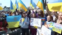 Ukrayna'nın işgali protesto edildi