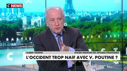 Hubert Védrine : «L’urgence, c’est que Poutine n’aille pas plus loin»