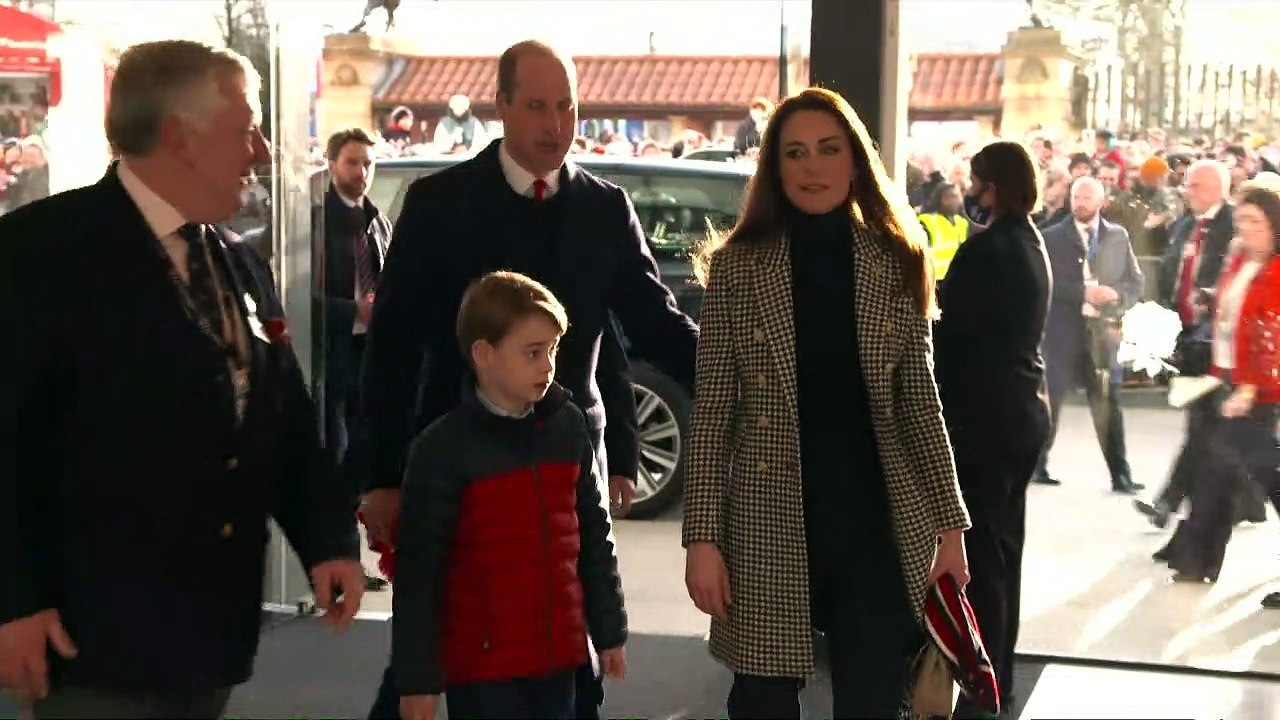 Prince George joins Duke and Duchess of Cambridge at rugby