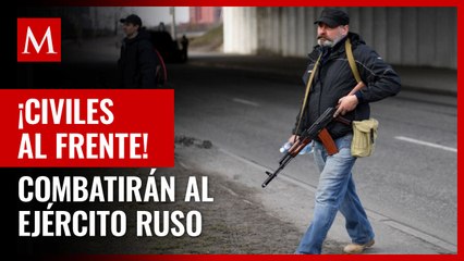 Civiles inexpertos hacen frente al ejército ruso en Kiev