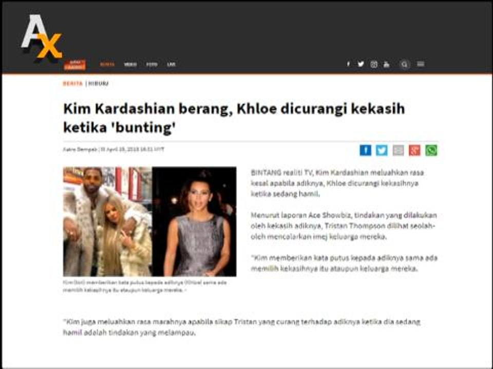 AWANI Xpress: Cacing dalam sardin, ini reaksi KKM & Kim Kardashian berang, Khloe dicurangi kekasih ketika 'bunting'