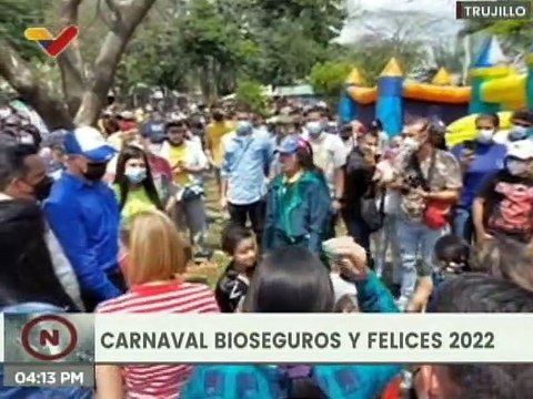 Trujillo | Niños y niñas disfrutan de los Carnavales Seguros 2022