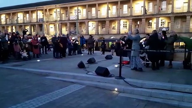 Stand With Ukraine at The Piece Hall in Halifax
