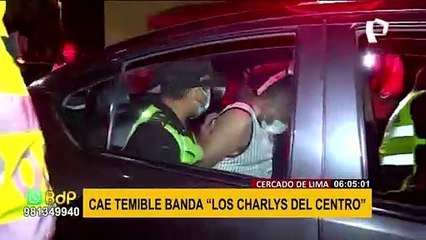Cayó peligrosa banda “Los Charlys del Centro” en el Cercado de Lima