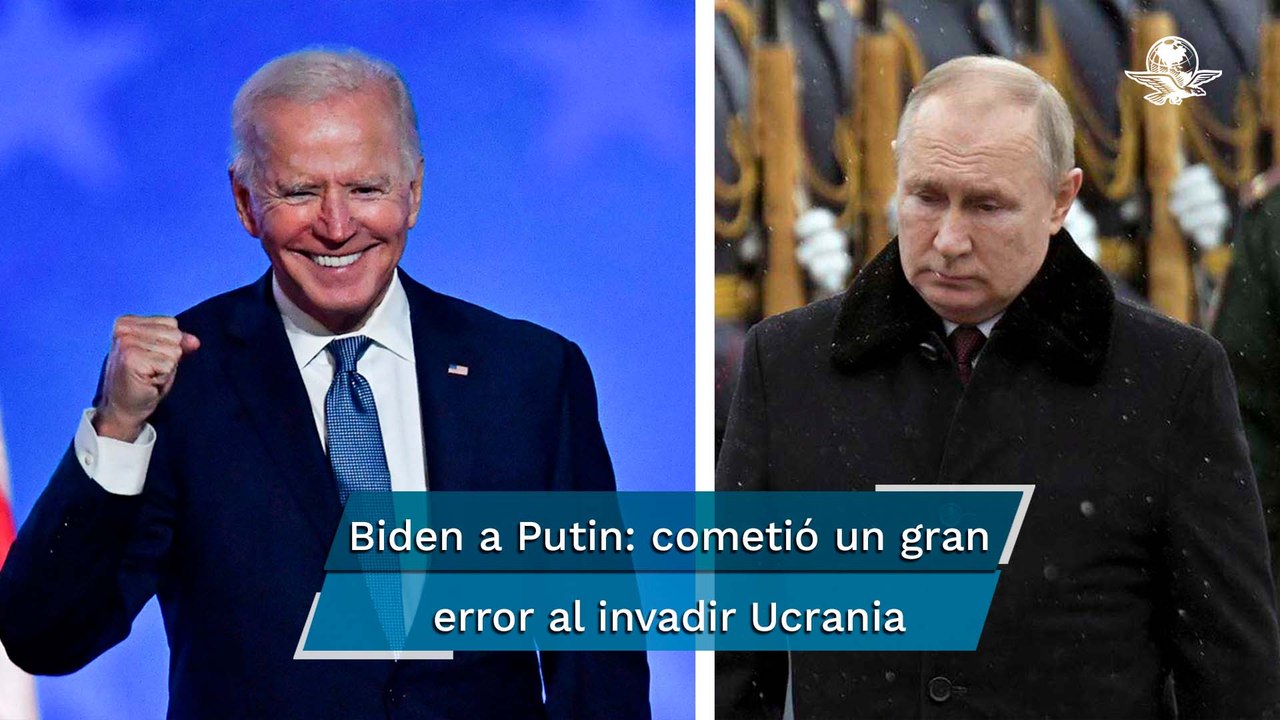 Biden advierte que Putin cometió un gran error al invadir Ucrania; la OTAN está "más unida", dice