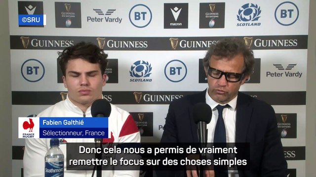 Galthié : « On a bien réagi » - Rugby - Tournoi des 6 nations - Bleus