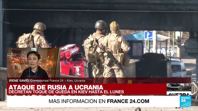 Informe desde Kiev: alcalde decreta toque de queda hasta el lunes