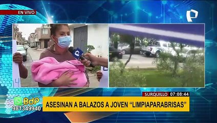 Surquillo: asesinato a joven 'limpialunas' habría sido por disputa del espacio público