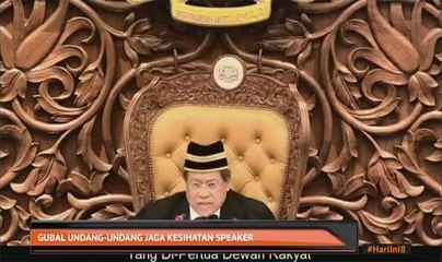 "Darah saya naik": Gubal undang-undang jaga kesihatan Speaker