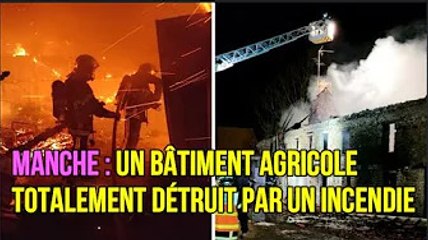 Près de Saint-Lô, une longère totalement détruite dans un incendie