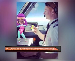 Dua juruterbang main Snapchat dalam kokpit digantung tugas
