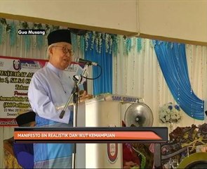 Manifesto BN realistik dan ikut kemampuan