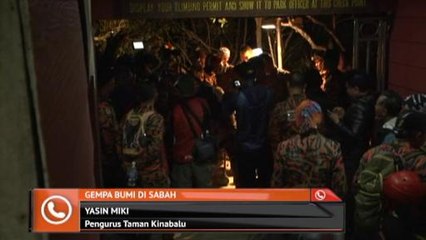 Perkembangan gempa bumi di sabah