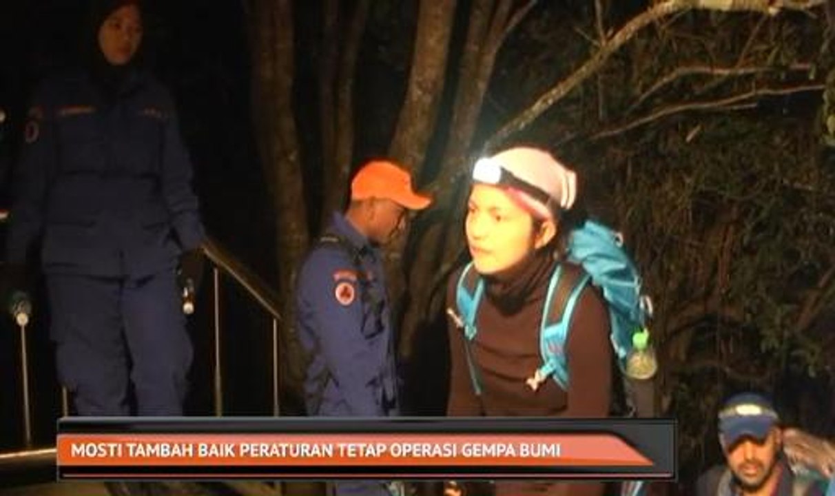 MOSTI tambah baik peraturan tetap operasi gempa bumi
