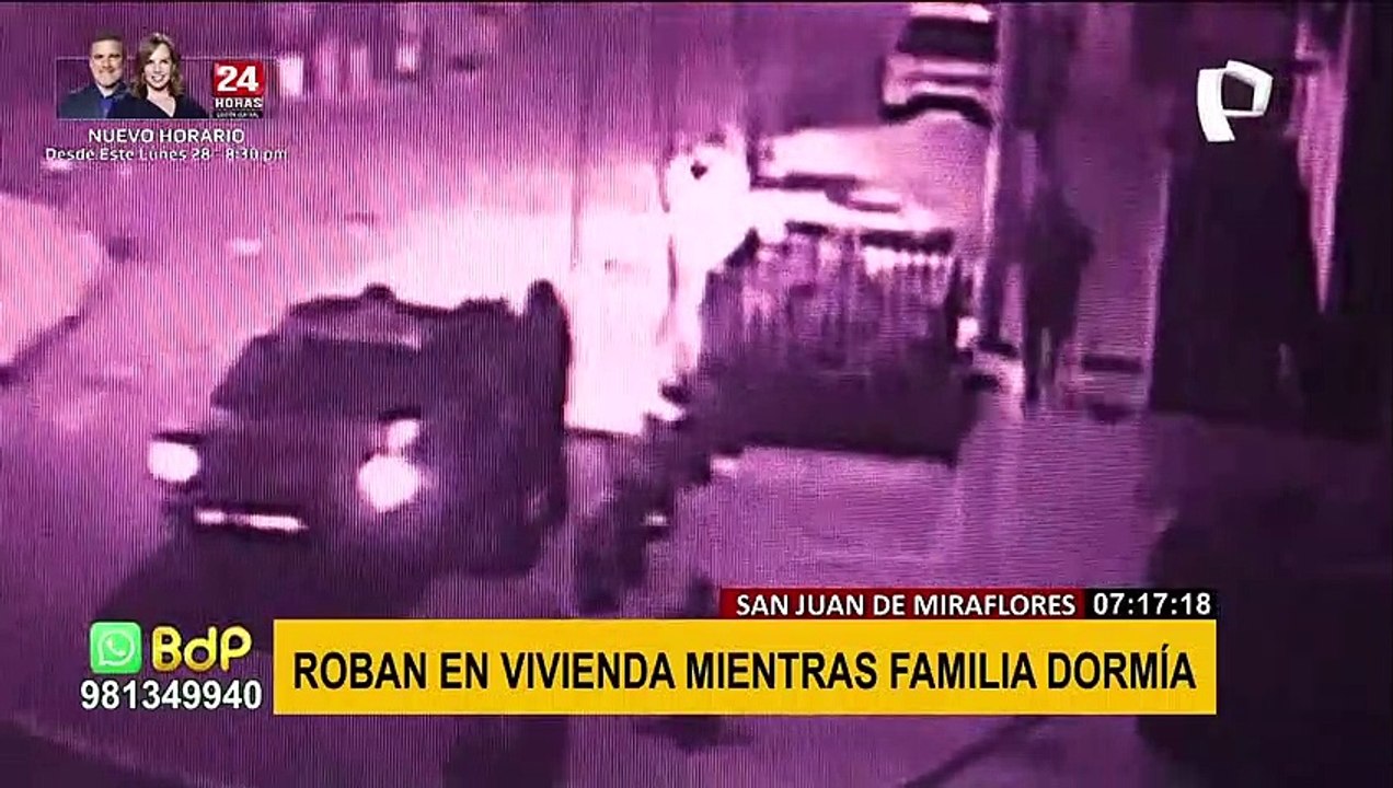 SJM: delincuentes aprovechan que familia dormía para trepar casa y robar el televisor